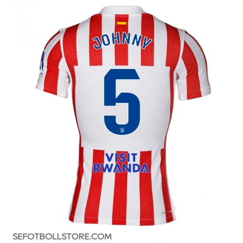 Atletico Madrid Johnny Cardoso #5 Replika Hemmatröja 2025-26 Kortärmad Atletico Madrid Johnny Cardoso #5 Replika Hemmatröja 2025-26 Kortärmad